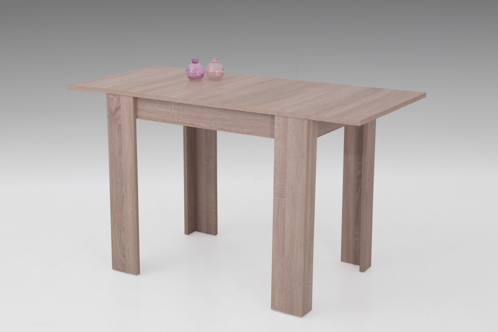 90-130x60 cm Esstisch K�chentisch Tisch Eva 63 ausziehbar Eiche Sonoma Dekor