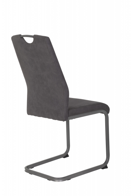 8 Freischwinger=Set Schwing-Stuhl Freischwinger Christina II 46 Anthrazit