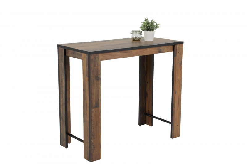 120x58 cm Tisch Esstisch Bartisch Frieda II 82/03 Oldwood Schwarz, mit Dickkante