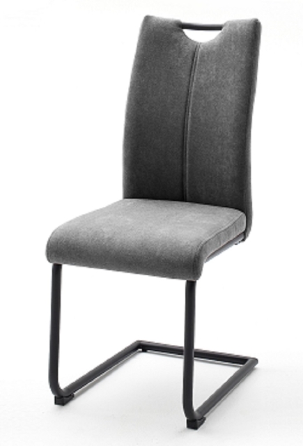 6 Freischwinger = SET Schwinger Schwingstuhl K�chenstuhl Stuhl ADANA Grau ADSS29GX