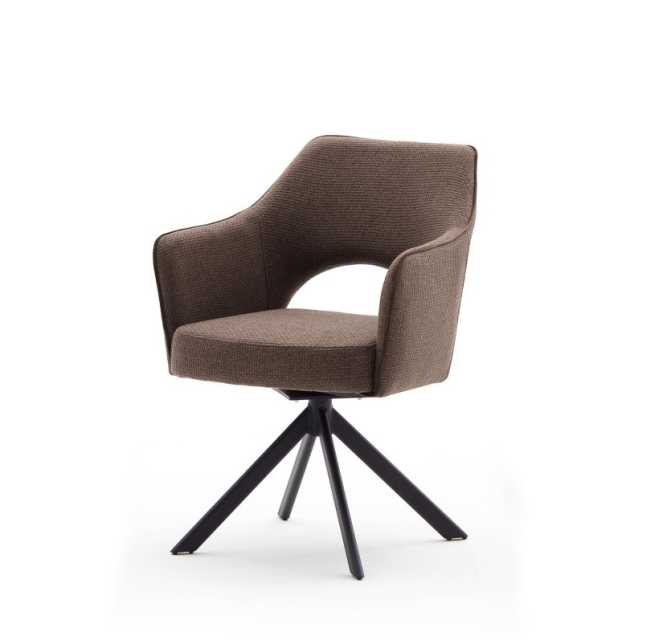 4 Armlehnst�hle=Set K�chenstuhl Stuhl Cocktailsessel TONALA Drehbar Cappuccino TO4S79CX