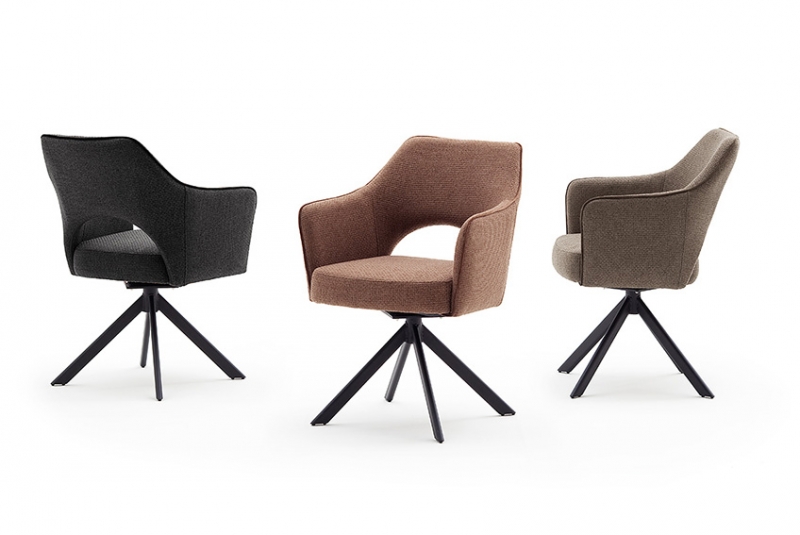 4 Armlehnst�hle=Set K�chenstuhl Stuhl Cocktailsessel TONALA Drehbar Cappuccino TO4S79CX