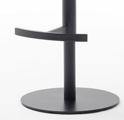 4-er SET Barhocker Hocker Barstuhl ALESI Kunstleder Grau lackiert ALSL10GX