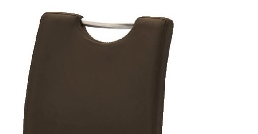 4-er SET Barhocker Hocker Barstuhl ALESI Kunstleder Braun Edelstahl ALESIEPB