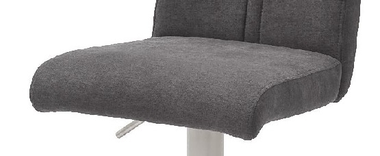 4-er SET Barhocker Hocker Barstuhl GIULIA A Feingewebe Anthrazit GBAE36AN