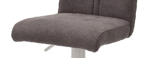 4-er SET Barhocker Hocker Barstuhl GIULIA A Feingewebe Braun GBAE36BX