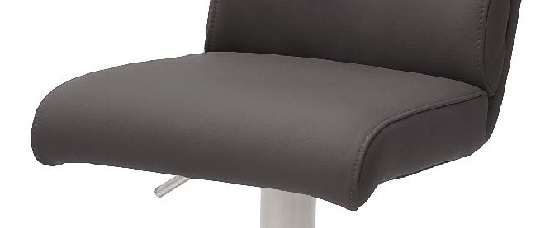 4-er SET Barhocker Hocker Barstuhl GIULIA B Echt Leder Anthrazit GBBE20AN