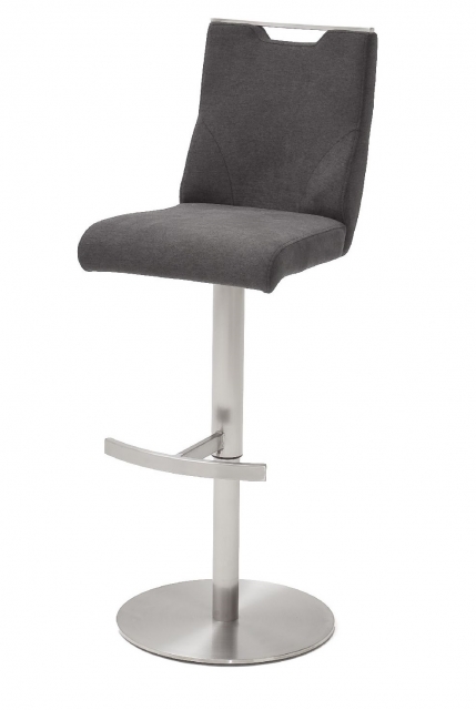 4-er SET Barhocker Hocker Barstuhl GIULIA C Feingewebe Anthrazit GBCE36AN