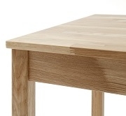 50x70 cm Esstisch Küchentisch Tisch ALFONS Wildeiche massiv geölt ALF050KB