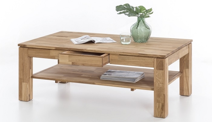 Couchtisch Beistelltisch Tisch Wohnzimmertisch 2 2 5 7 Eiche Massiv Ge�lt