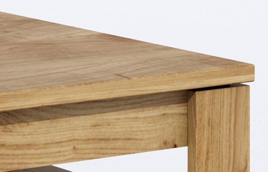 Couchtisch Beistelltisch Tisch Wohnzimmertisch 2 3 9 3 Wildeiche Teilmassiv Ge�lt