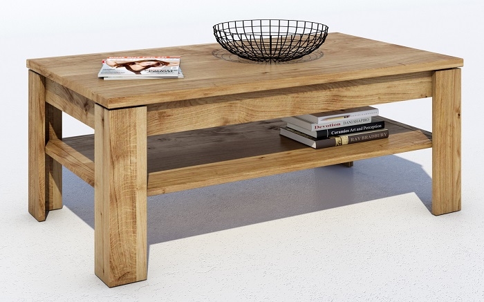 Couchtisch Beistelltisch Tisch Wohnzimmertisch 2 3 9 3 Wildeiche Teilmassiv Ge�lt