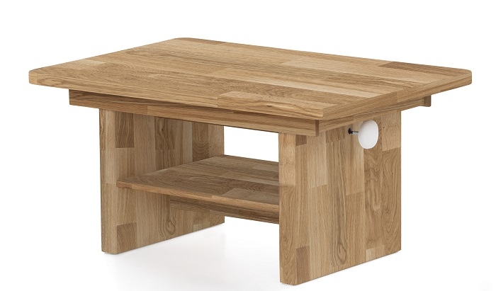 Couchtisch Beistelltisch Tisch Wohnzimmertisch 2 2 8 5 H�henverstellbar Eiche Massiv
