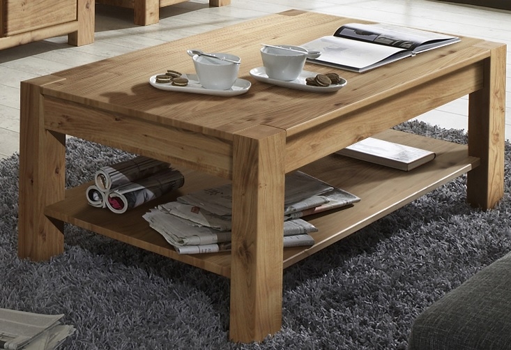 Couchtisch Beistelltisch Tisch Wohnzimmertisch 2 7 7 2 Wildeiche Massiv Ge�lt