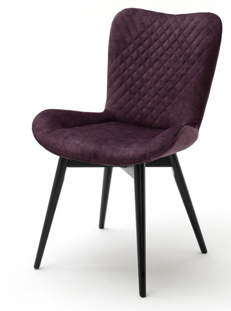2 Sthle=Set Kchenstuhl Esszimmerstuhl 4-Fu Stuhl SARANDER Bordeaux Drehbar lackiert S1SBAMBO