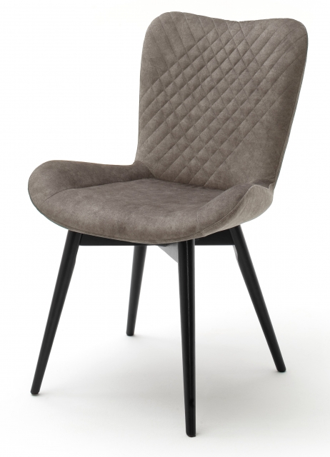 2 Stühle=Set Küchenstuhl Esszimmerstuhl 4-Fuß Stuhl SARANDER Cappuccino lackiert S1SAAMCX