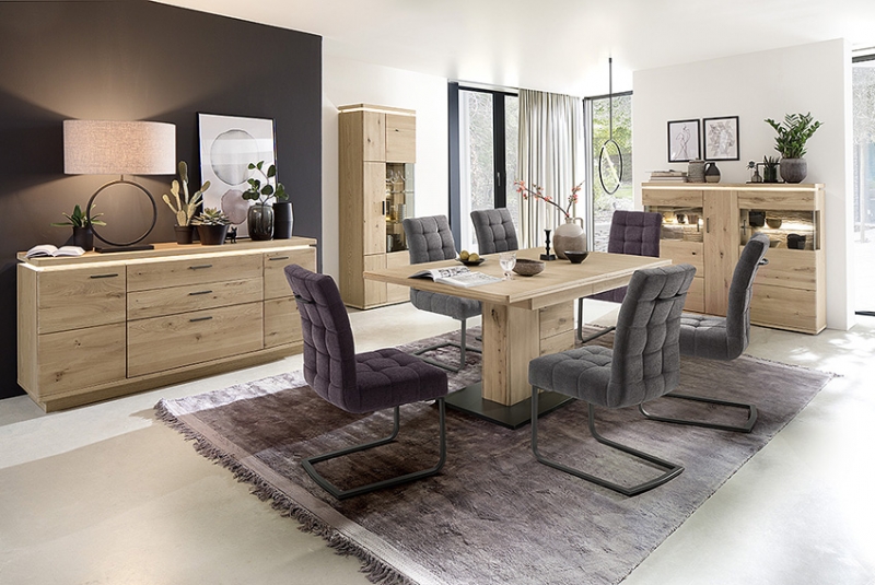 2 Freischwinger=Set Schwing - Stuhl K�chenstuhl SALTA Dunkelgrau SASS77DG