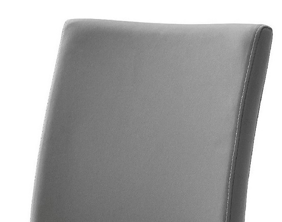 6 Freischwinger=Set Schwing - Stuhl PAULO1 Kunstleder Grau PA1E10GX