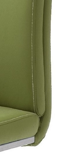 8 Freischwinger=Set Schwing - Stuhl PAULO2 Kunstleder Olive PA2E10OL