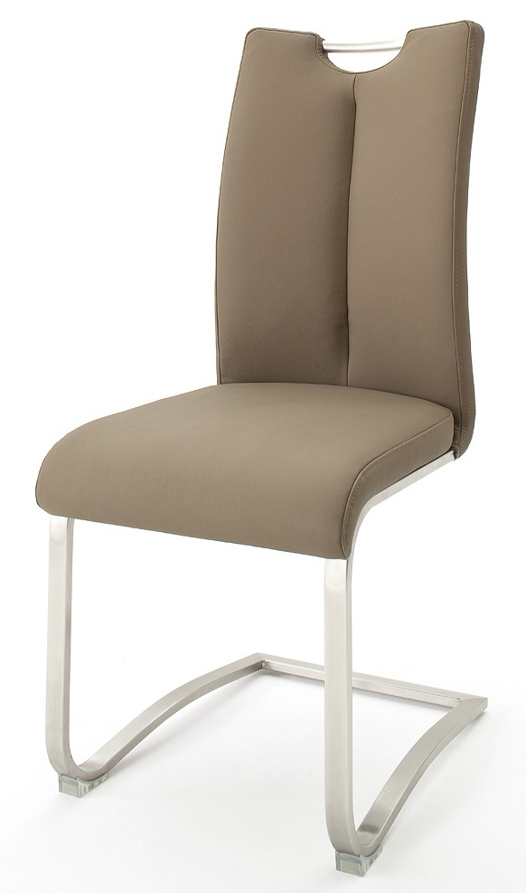 6 Freischwinger=Set Schwing - Stuhl ARTOS 1XL Kunstleder Cappuccino A1XL10CX