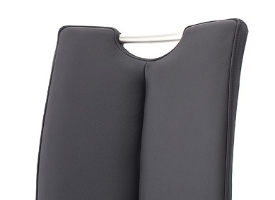 2 Freischwinger=Set Schwing - Stuhl ARTOS 2XL Echt Leder Schwarz A2XL20SX