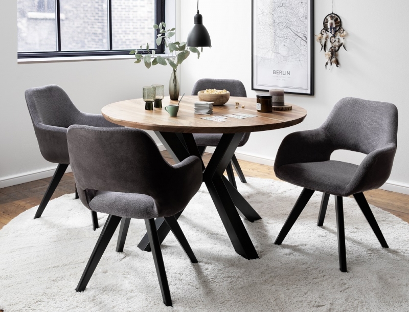 2 Armlehnst�hle=Set K�chenstuhl 4-Fu� Stuhl Cocktailsessel ASELLA Oliv Drehbar lackiert ASSBFAOL