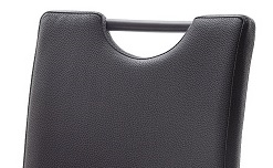 6-er SET Barhocker Hocker Barstuhl ALESI Kunstleder Schwarz lackiert ALSL10SX