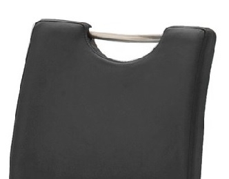 6-er SET Barhocker Hocker Barstuhl ALESI Kunstleder Schwarz Edelstahl ALESIEPS