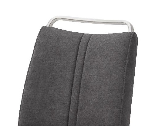 6-er SET Barhocker Hocker Barstuhl GIULIA A Feingewebe Anthrazit GBAE36AN