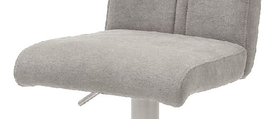 2-er SET Barhocker Hocker Barstuhl GIULIA A Feingewebe Eisgrau GBAE36EG