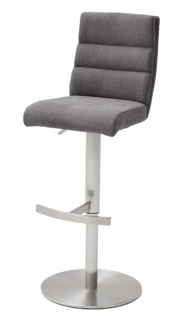 6-er SET Barhocker Hocker Barstuhl GIULIA B Feingewebe Anthrazit GBBE36AN