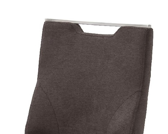 2-er SET Barhocker Hocker Barstuhl GIULIA C Feingewebe Braun GBCE36BX