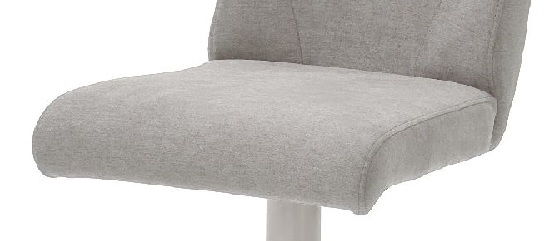 2-er SET Barhocker Hocker Barstuhl GIULIA C Feingewebe Eisgrau GBCE36EG