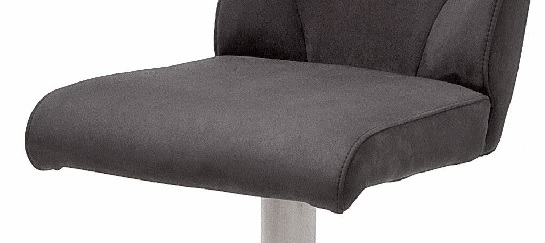 2-er SET Barhocker Hocker Barstuhl GIULIA C Nubukleder-Optik Anthrazit GBCE53AN