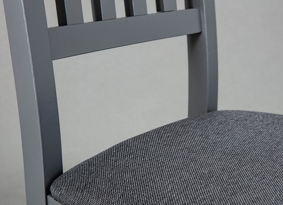 2 St�hle=Set Stuhl K�chen-Stuhl Esszimmer-Stuhl LUZERNA 7.1 Grau Buche Massiv