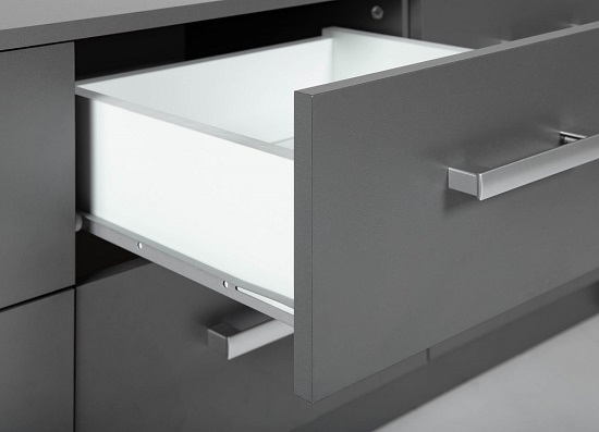 6 Schubladen Kommode Sideboard ELENZIO 6S Graphitgrau