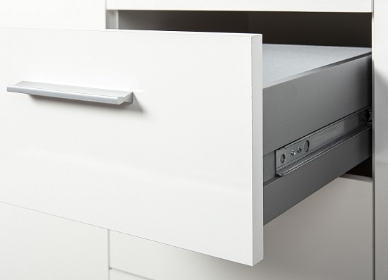 Anrichte Kommode Sideboard Stauraum Schrank CORBET 2T4S Wei� Hochglanz