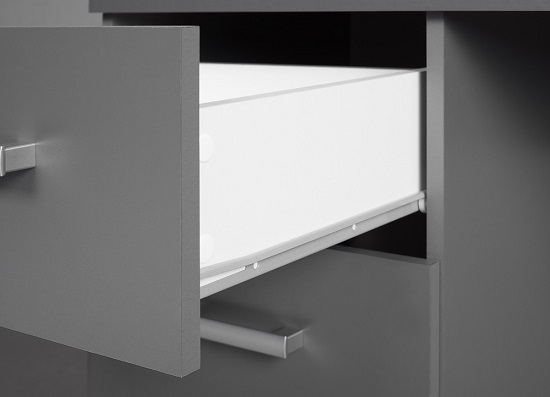 Schreibtisch Arbeitstisch B�rotisch Computertisch ELENZIO DESK Graphitgrau