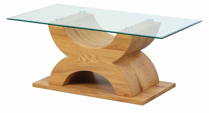 Couchtisch Beistelltisch Tisch Wohnzimmertisch X-TYPE Wildeiche NB