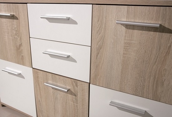 Kommode Sideboard Anrichte ELVEZIA Wei� Sonoma Eiche NB