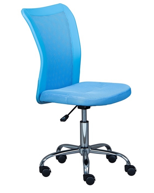 Drehstuhl B�rostuhl Kinderstuhl Schreibtischstuhl BONNIE Sky Blue Himmelblau mit Rollen