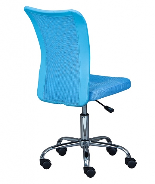 Drehstuhl B�rostuhl Kinderstuhl Schreibtischstuhl BONNIE Sky Blue Himmelblau mit Rollen