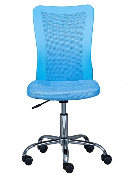 Drehstuhl B�rostuhl Kinderstuhl Schreibtischstuhl BONNIE Sky Blue Himmelblau mit Rollen