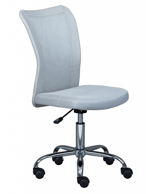 Drehstuhl B�rostuhl Kinderstuhl Schreibtischstuhl BONNIE Light Grey Hellgrau mit Rollen