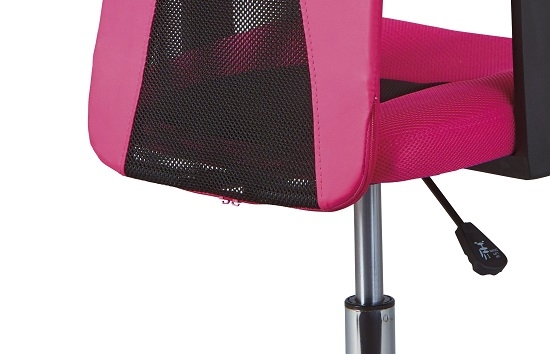 Drehstuhl B�rostuhl Kinderstuhl Schreibtischstuhl DONNY Pink Schwarz mit Rollen