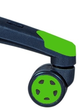 Gamingstuhl Drehstuhl B�rostuhl Schreibtischstuhl GAMING GREEN Schwarz Gr�n mit Rollen