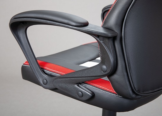 Drehstuhl B�rostuhl Schreibtischstuhl RACING FUN Schwarz Rot Wei� mit Rollen