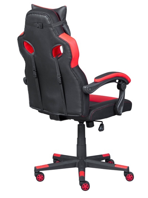 Drehstuhl B�rostuhl Schreibtischstuhl DEVEL Rot Schwarz mit Rollen