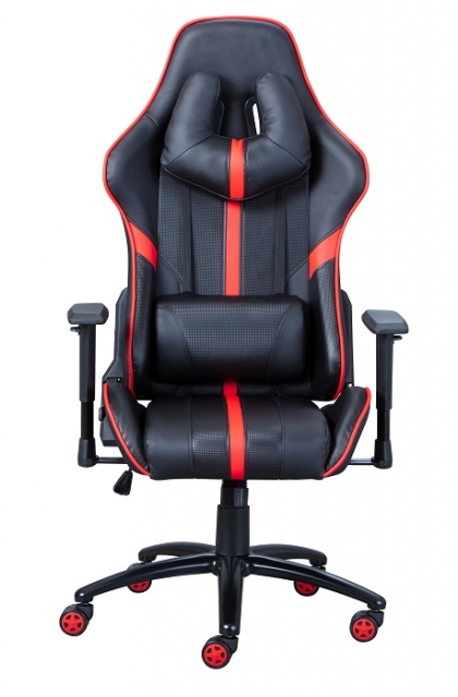 Drehstuhl B�rostuhl Schreibtischstuhl RATO RED Schwarz Rot mit Rollen
