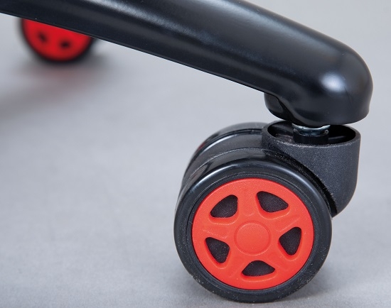 Drehstuhl B�rostuhl Schreibtischstuhl RATO RED Schwarz Rot mit Rollen